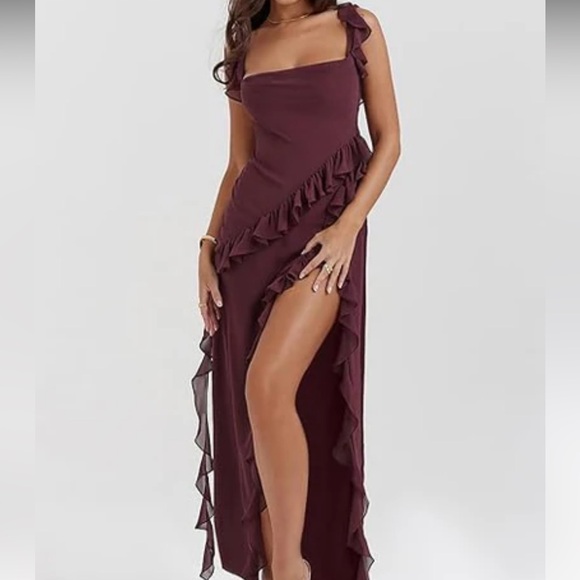 Ivy Midi Dress - Berry - Picture 6 of 7